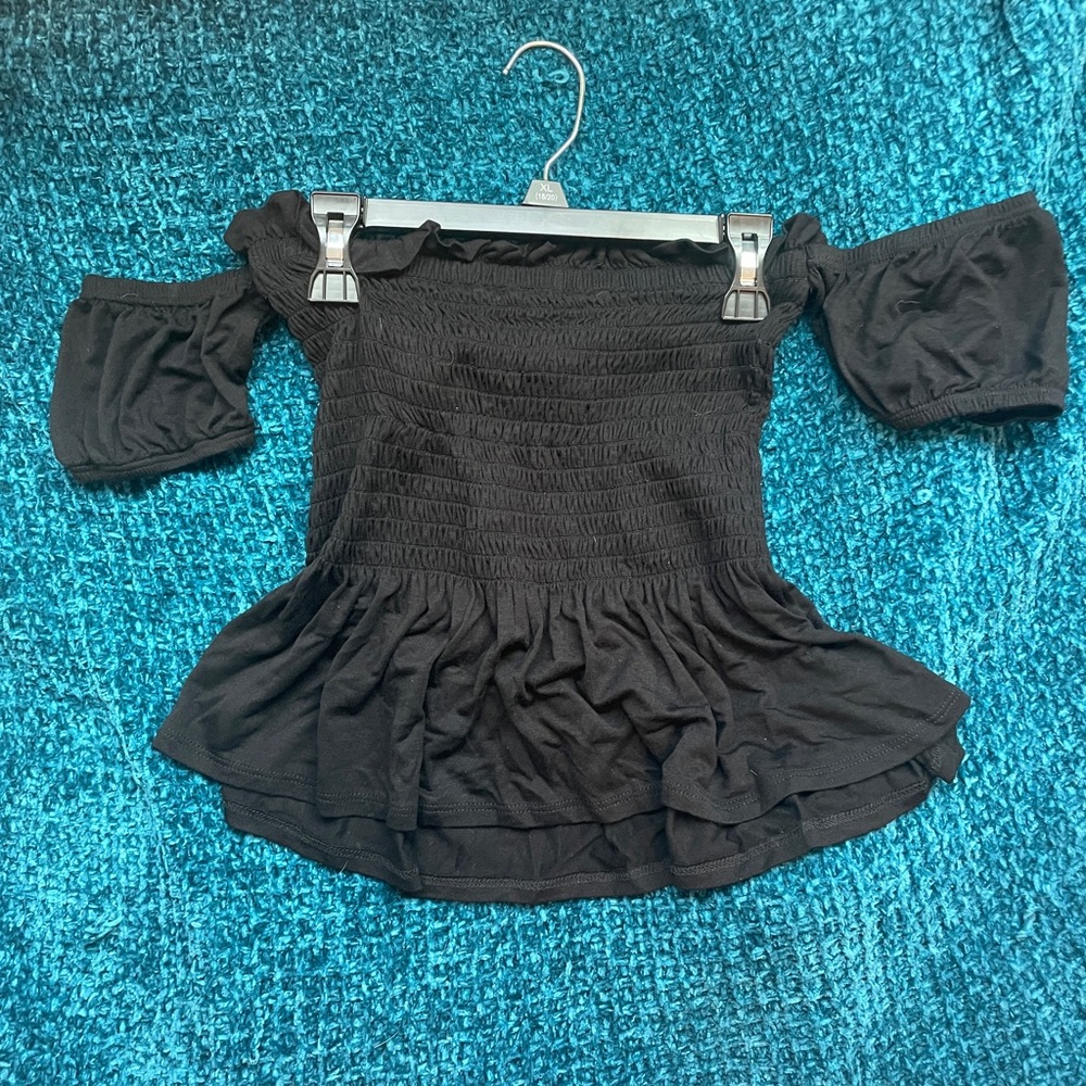 Black Off the Shoulder Top